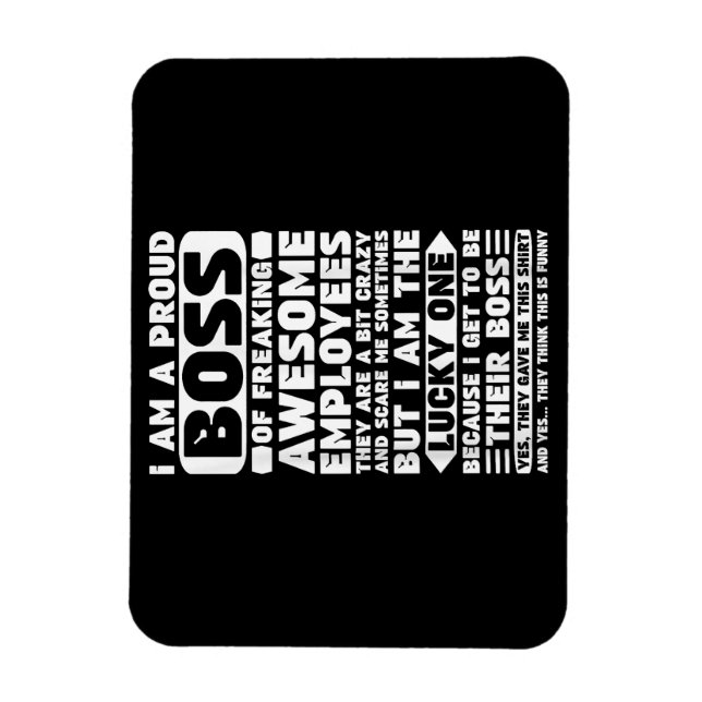 Ich bin ein stolzer Boss des Freakens Phantastisch Magnet (Vertikal)