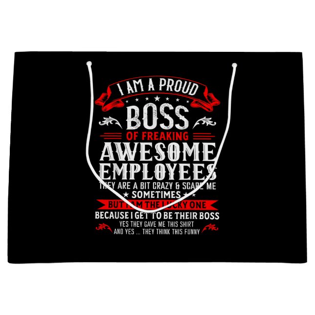 Ich bin ein stolzer Boss, Phantastische Mitarbeite Große Geschenktüte (Vorderseite)