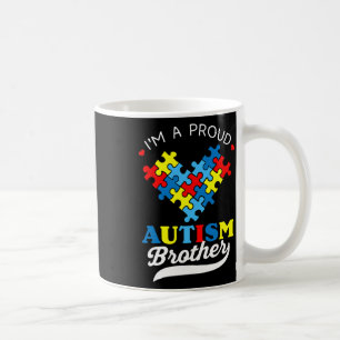 Ich bin ein stolzer Bruder Autismus-Bewusstsein He Kaffeetasse