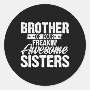 Ich bin ein stolzer Bruder von Vier Freakin' Phant Runder Aufkleber