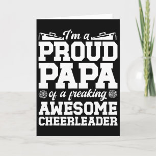 Ich bin ein stolzer Cheer-Papa eines Cheerleader-P Karte