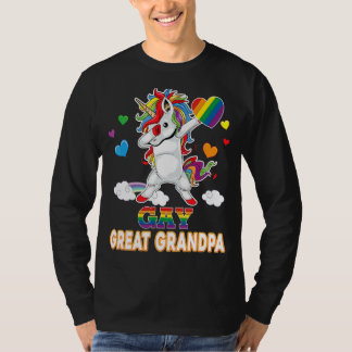 Ich bin ein stolzer Freund Gay Great Opa Pride Dab T-Shirt