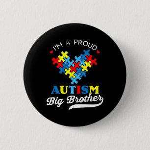 Ich bin ein stolzer großer Bruder Autismus-Bewusst Button