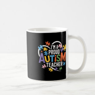 Ich bin ein stolzer Lehrer Autismus-Bewusstsein Li Kaffeetasse