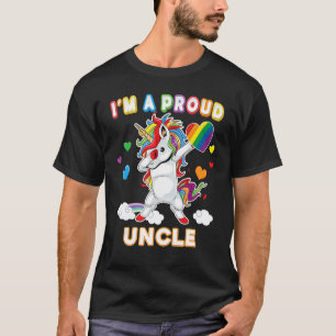 Ich bin ein stolzer Lesben-Gay-Onkel-Stolz-Dabbing T-Shirt