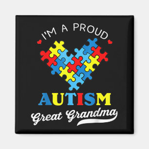 Ich bin ein stolzer Oma Autismus Awareness Autisti Magnet