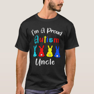 Ich bin ein stolzer Onkel Osterhase Autismus-Bewus T-Shirt