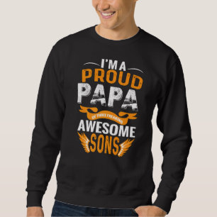 Ich bin ein stolzer Papa von drei furchenden Phant Sweatshirt