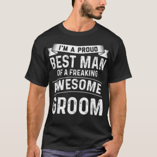 Ich bin ein stolzer Trauzeuge des Bräutigam-Bräuti T-Shirt
