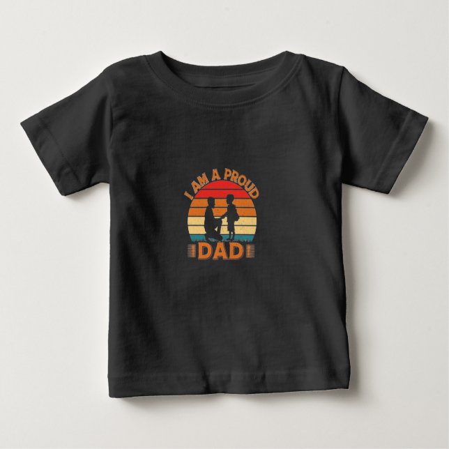 "Ich bin ein stolzer Vater" Baby-Shirt Baby T-shirt (Vorderseite)