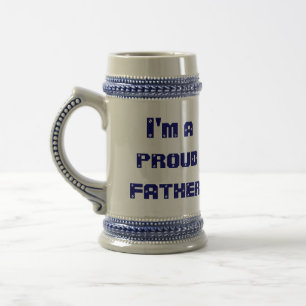 Ich bin ein stolzer Vater Bierglas