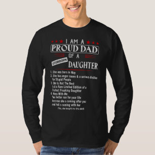 Ich bin ein stolzer Vater einer stur Tochter, die  T-Shirt
