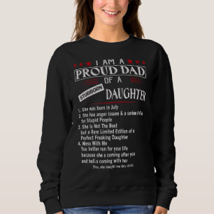 Ich bin ein stolzer Vater einer stur Tochter Sweatshirt