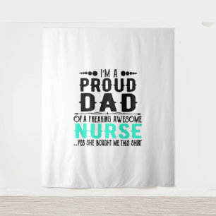 Ich bin ein stolzer Vater einer unerschütterlichen Wandteppich