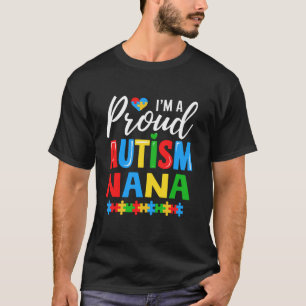 Ich bin ein stolzes Autism Nana Bewusstseins-Puzzl T-Shirt
