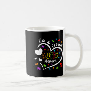 Ich bin ein stolzes Autismus-Memere-Liebes-Herz-Fa Kaffeetasse
