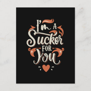 Ich bin ein Sucker für dich Begleitkarte