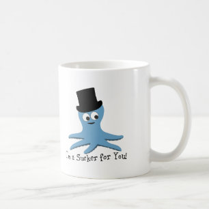 Ich bin ein Sucker für dich! Blauer Kraken Tasse