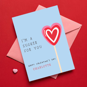 Ich bin ein Sucker für Sie Kinder-Klassenzimmer-Va Karte