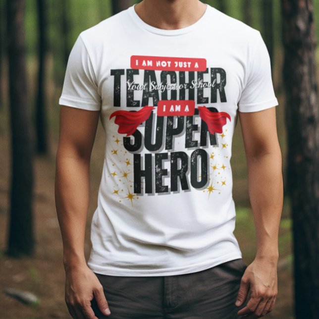 Ich bin ein Superheld-Lehrer Dankeschön  T-Shirt (Von Creator hochgeladen)