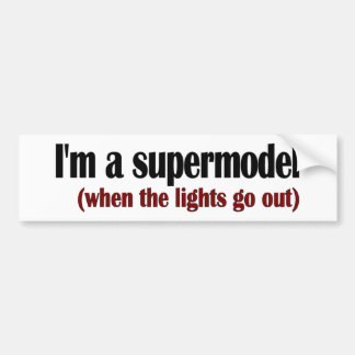 Ich bin ein Supermodel Autoaufkleber
