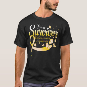 Ich bin ein Survivor Endometriose Awareness Butter T-Shirt