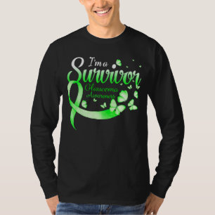 Ich bin ein Survivor Glaucoma Awareness Butterfly  T-Shirt