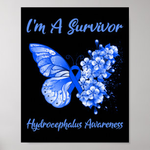 Ich bin ein Survivor-Hydrocephalus-Bewusstsein Poster