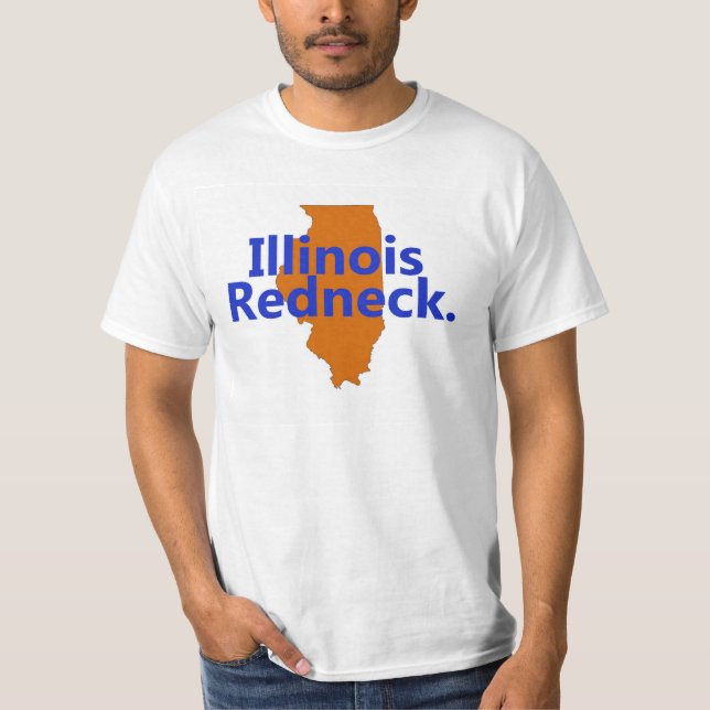 Ich bin ein T-Shirt der Illinois-Redneck-Männer (Vorderseite)