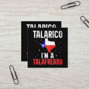 Ich bin ein Talafreako James Talarico 2026 Texas Quadratische Visitenkarte