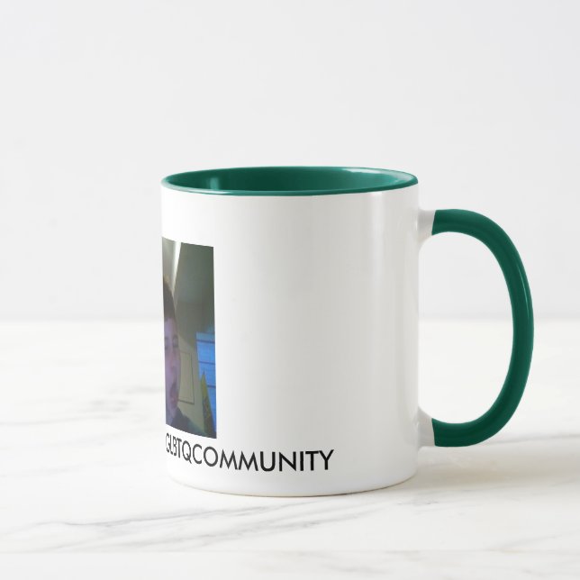 Ich bin EIN TEILNEHMER ZU GLBTQCOMMUNITY Tasse (Rechts)