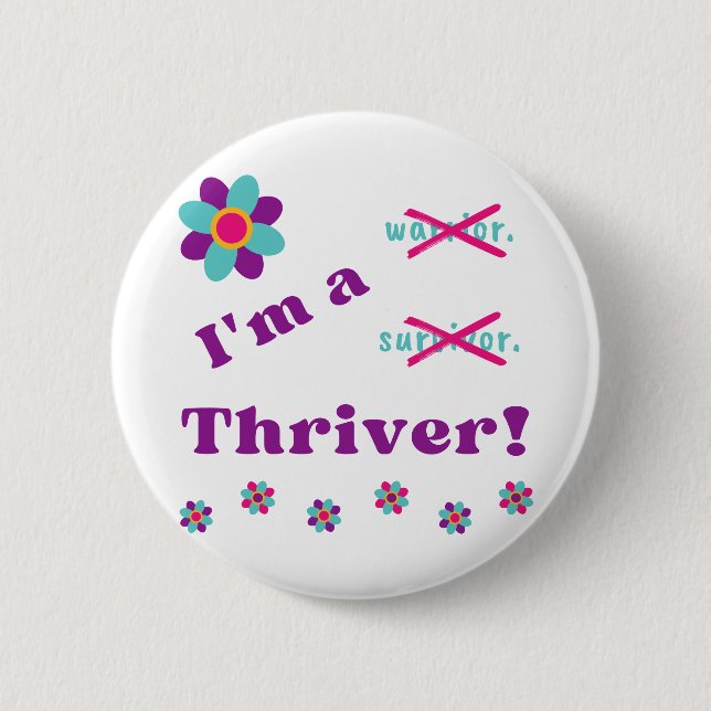 Ich bin ein Thriver! Button (Vorderseite)