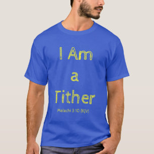 Ich bin ein Tither einzigartigen Weihnachts Blue C T-Shirt