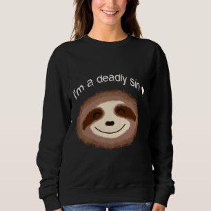 Ich bin ein tödlicher, seidischer Leuchttext Sweatshirt