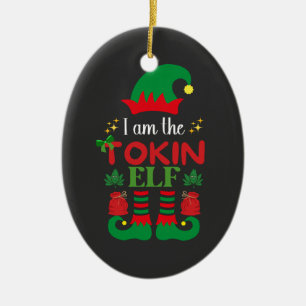 Ich bin ein Tokin-Elf Keramik Ornament
