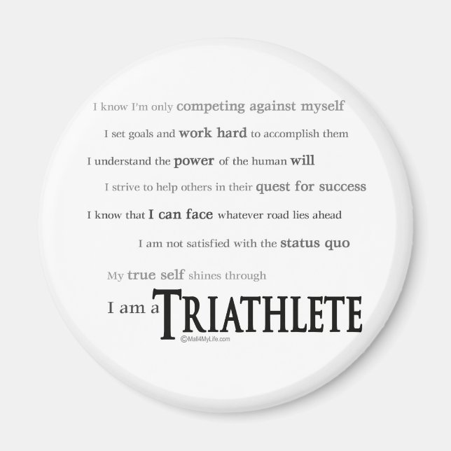 Ich bin ein Triathlet Magnet (Vorne)