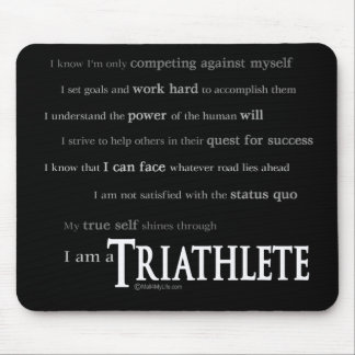 Ich bin ein Triathlete Mousepad