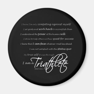 Ich bin ein Triathlete - Skript Magnet