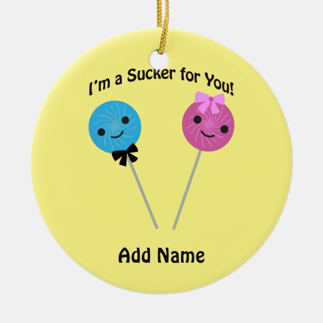 Ich bin ein Trottel für dich! Keramikornament (Vorne)