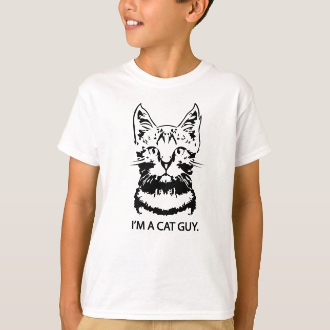 Ich bin ein Typ der Katze T-Shirt (Vorderseite)