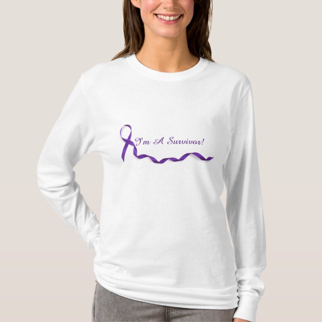 Ich bin ein Überlebend-lang Sleeved Shirt (Vorderseite)