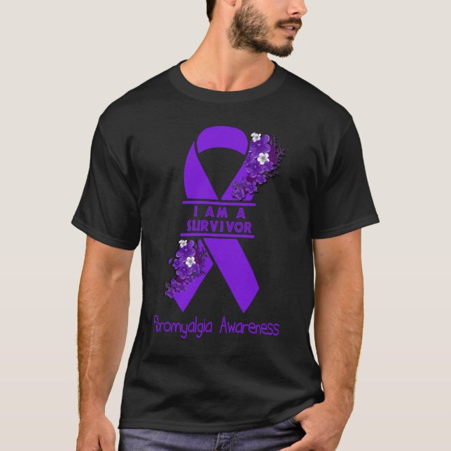 Ich bin ein Überlebende der Fibromyalgie T-Shirt (Vorderseite)