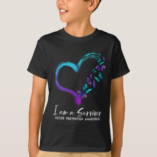 Ich bin ein Überlebender des Bewusstseins für Suiz T-Shirt