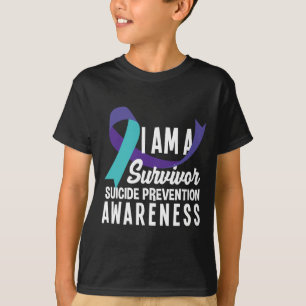 Ich bin ein Überlebender des Bewusstseins für Suiz T-Shirt