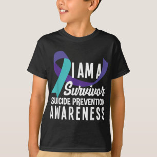 Ich bin ein Überlebender des Bewusstseins für Suiz T-Shirt