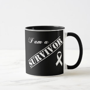 Ich bin ein Überlebender des Lungenkrebses - Tasse