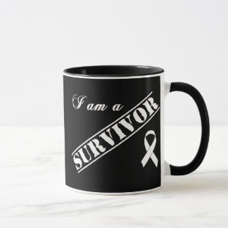 Ich bin ein Überlebender des Lungenkrebses - Tasse