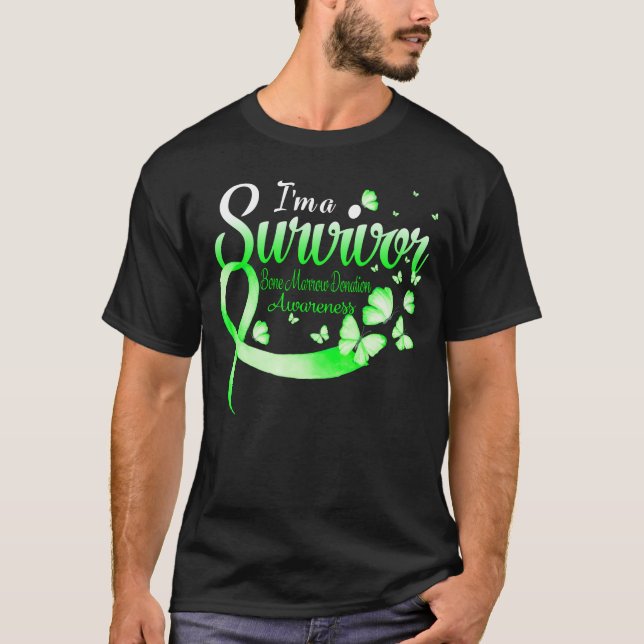 Ich bin ein überlebender Knochen-Knochenmark-Hinte T-Shirt (Vorderseite)