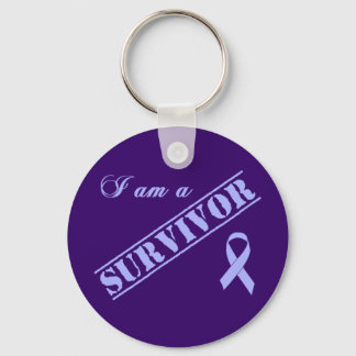 Ich bin ein Überlebender - Lavendel Ribbon Allgeme Schlüsselanhänger