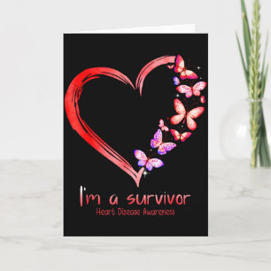 Ich bin ein Überlebender Monat der Herzkrankheiten Karte